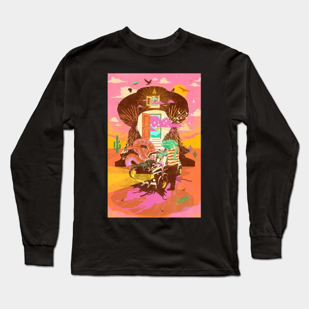 DESERT DOORWAY Long Sleeve T-Shirt by Showdeer